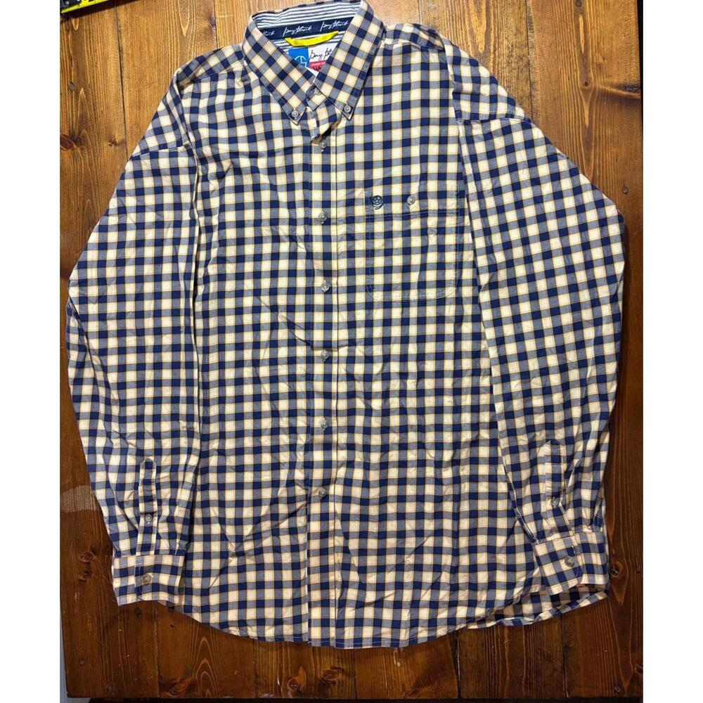 Wrangler George Strait Cowboy Cut Shirt Mens XXL Plaid Button Down